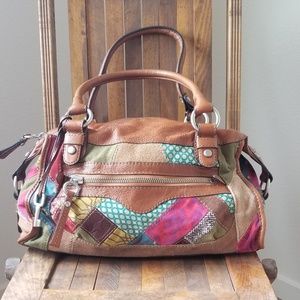 Fossil Patchwork Handbag